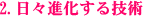 日々進化する技術